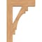 Ekena Millwork Merced Block Smooth Bracket w/ Offset Brace, Western Red Cedar, 7 1/2"W x 26"D x 38"H BKT0806X26X38MRC05SWR - alternate 3